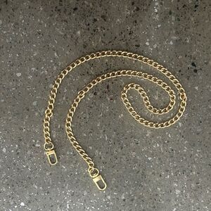 Gold Chain Purse Strap NWT